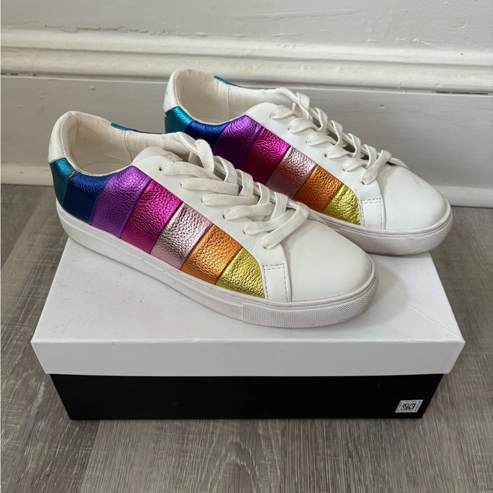 Colorful Striped Women's Sneakers